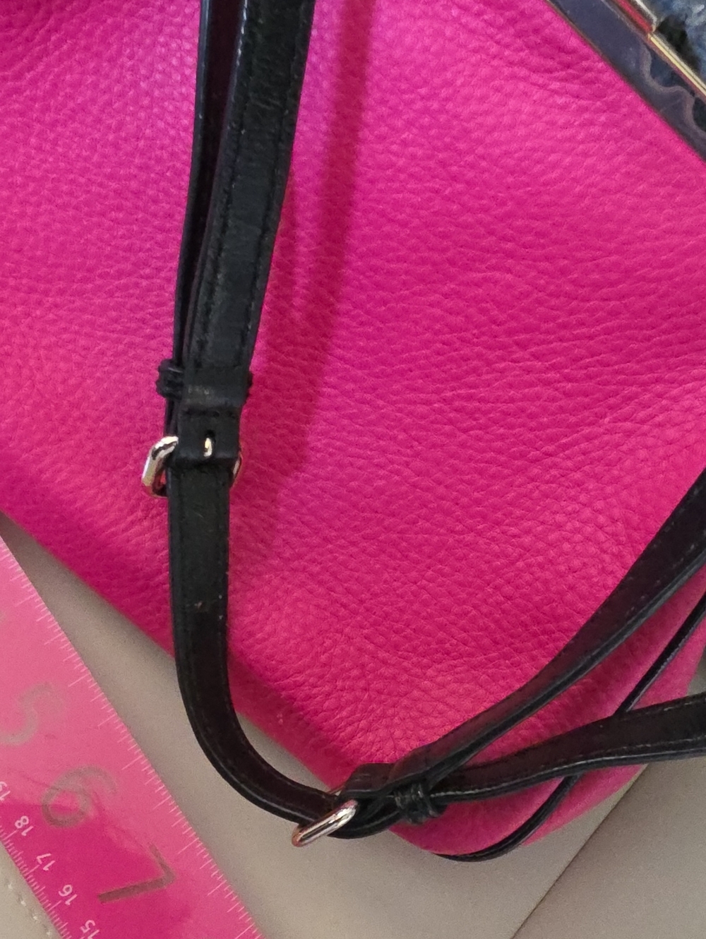 Kate Spade Pink Frame-Top Kiss Lock Shoulder Bag - Picture 9 of 11